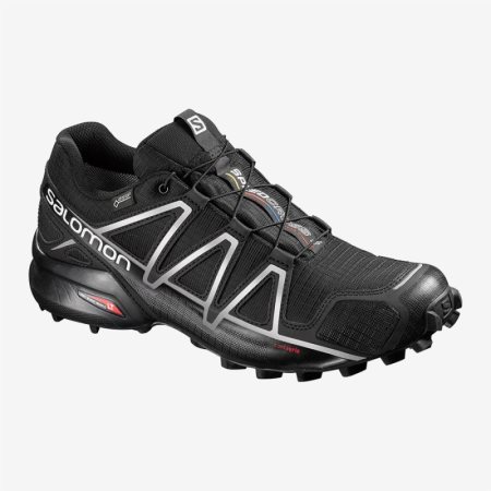 Buty do Biegania Męskie Salomon SPEEDCROSS 4 GTX Czarne - PL 0-MXUQ